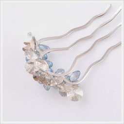 新光飾品新品促銷 韓國水晶花插梳，盤發(fā)必備時(shí)尚發(fā)飾