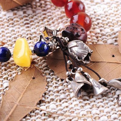 龜殼蜜蠟青金石純銀手鏈 傳統(tǒng)工藝與現代批發(fā)貿易的融合